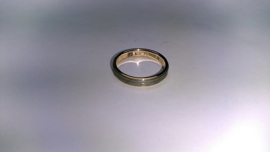 K18指輪のサイズ直し